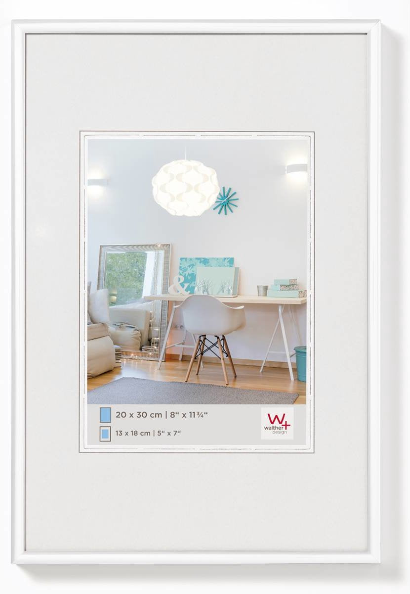 Walther new lifestyle - cornice in plastica - misura foto 15x20 cm - bianco