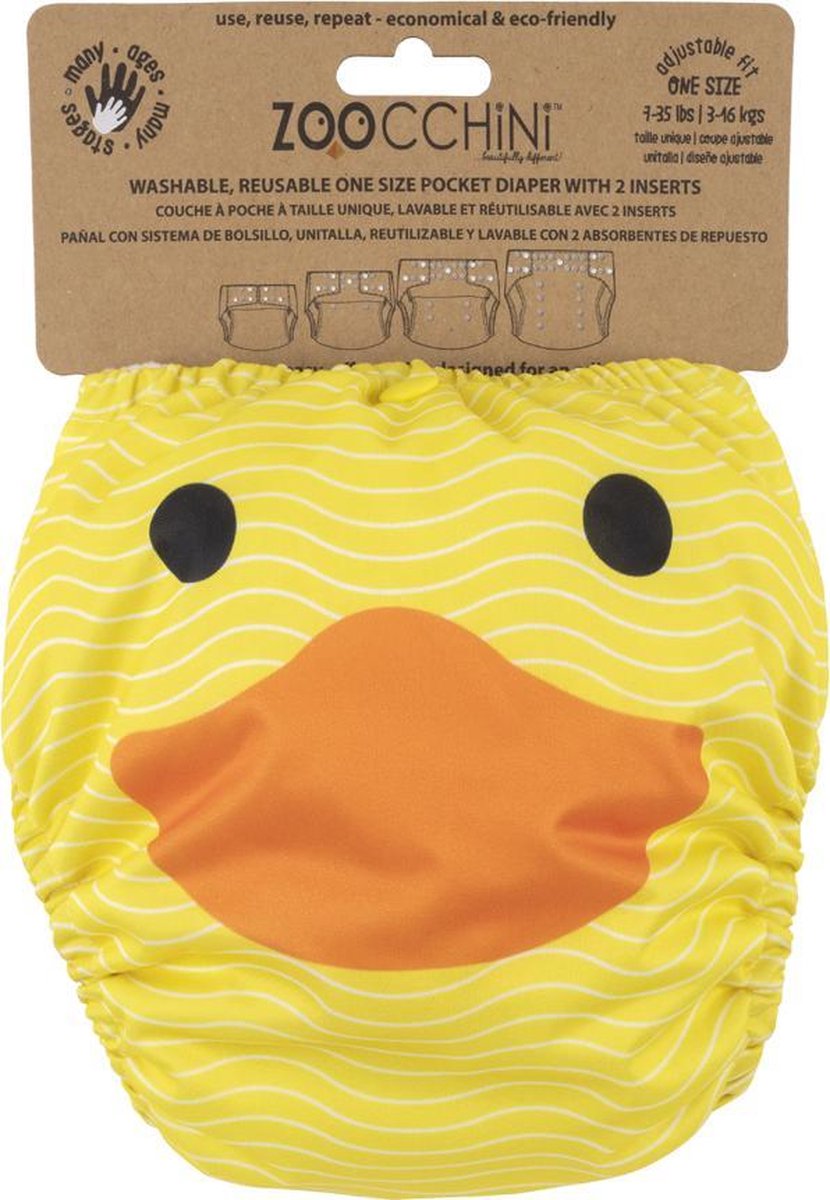 Pañal reutilizable Zoocchini - charcos el pato