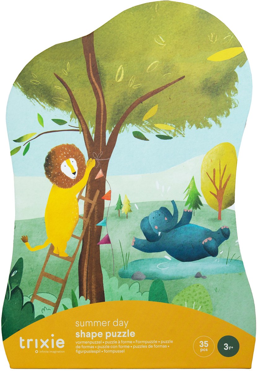 Trixie puzzle a forma di giorno d'estate - 35 pezzi - puzzle per bambini a partire da 3 anni