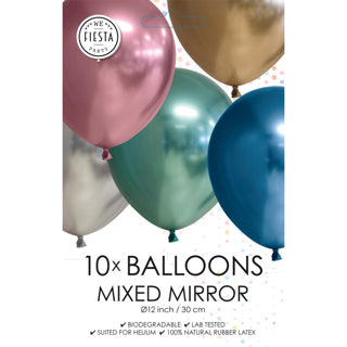 Palloncini cromati Assorti 10 pezzi 30 cm