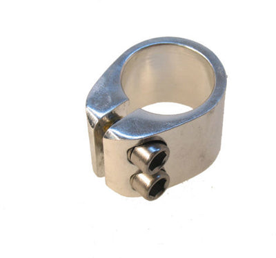 Zadelpenklem freestyle 2-bouts - ø 28.6 mm - zilver