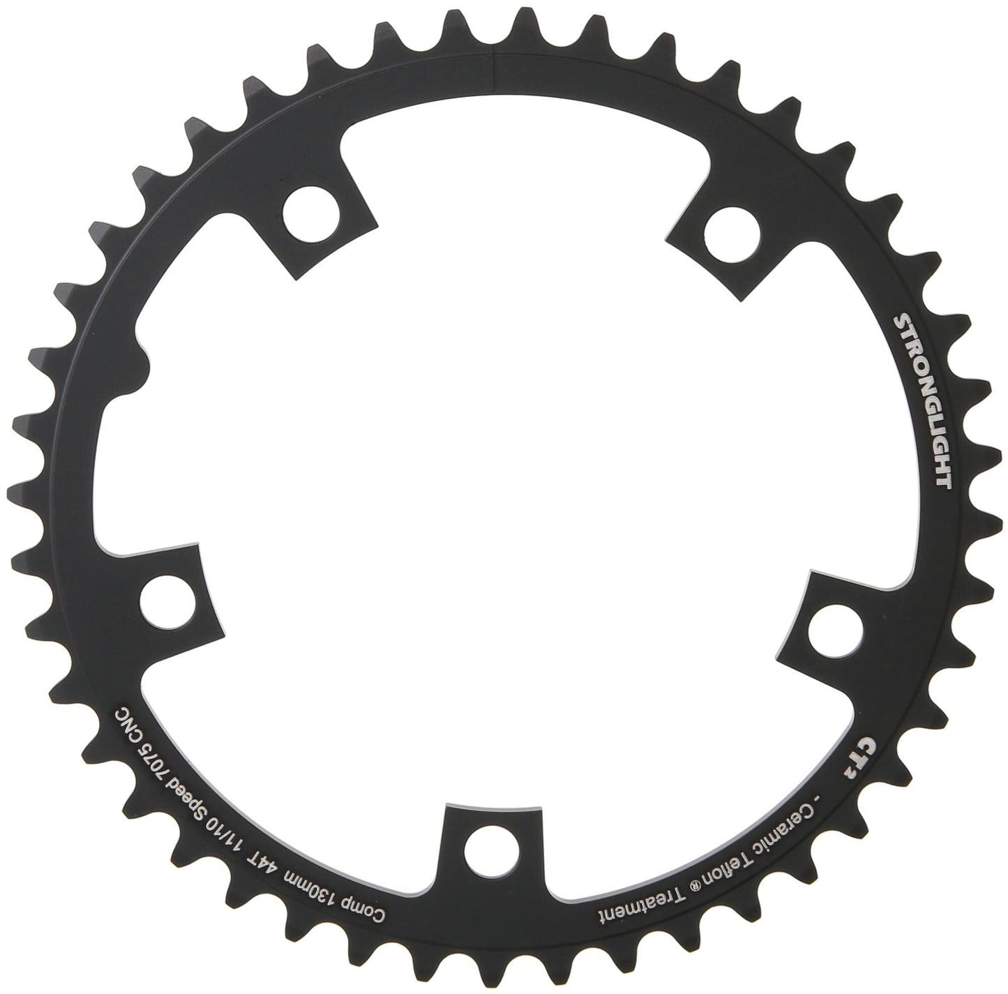 Anello a catena forte Strongl.CT2 44T ALU CER.Teflon Coat.