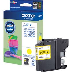 Cartuccia d'inchiostro Brother lc221y gialla