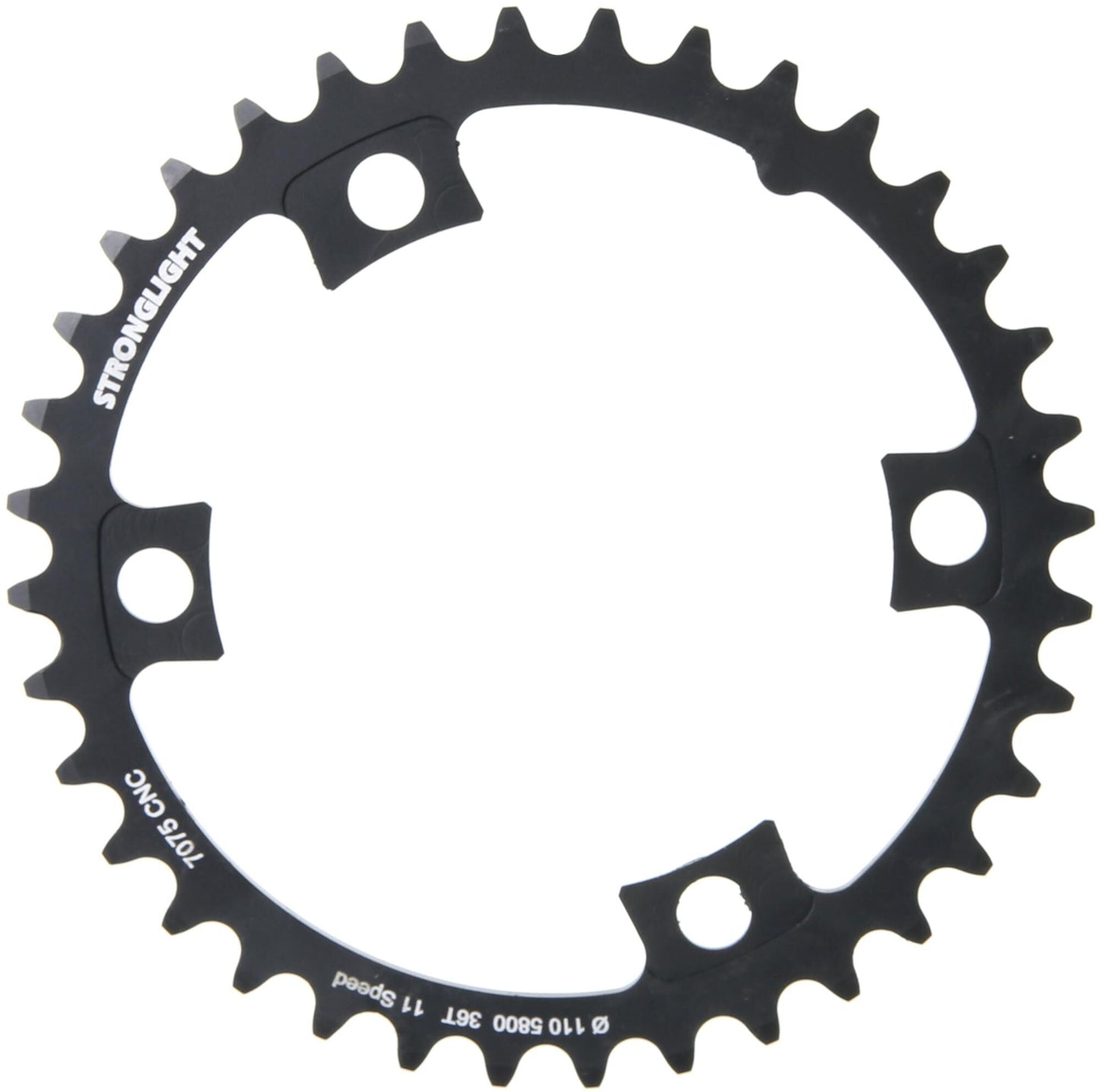 Anillo de cadena de luz fuerte Strongl. 36t interior Alu Black