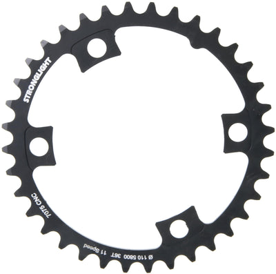 Anello a catena forte. 36t interiore alu nero