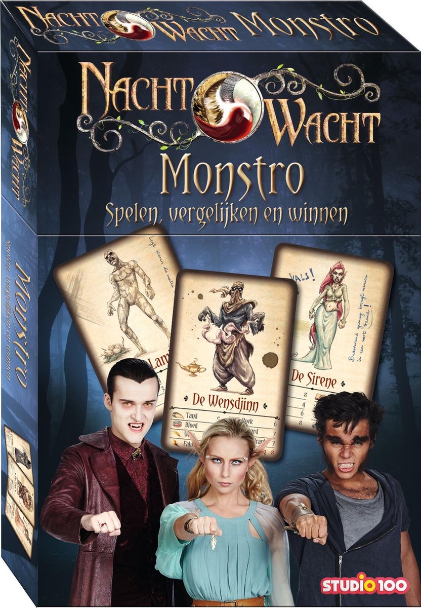 Vigilancia nocturna de Studio 100: cartas de monstruos