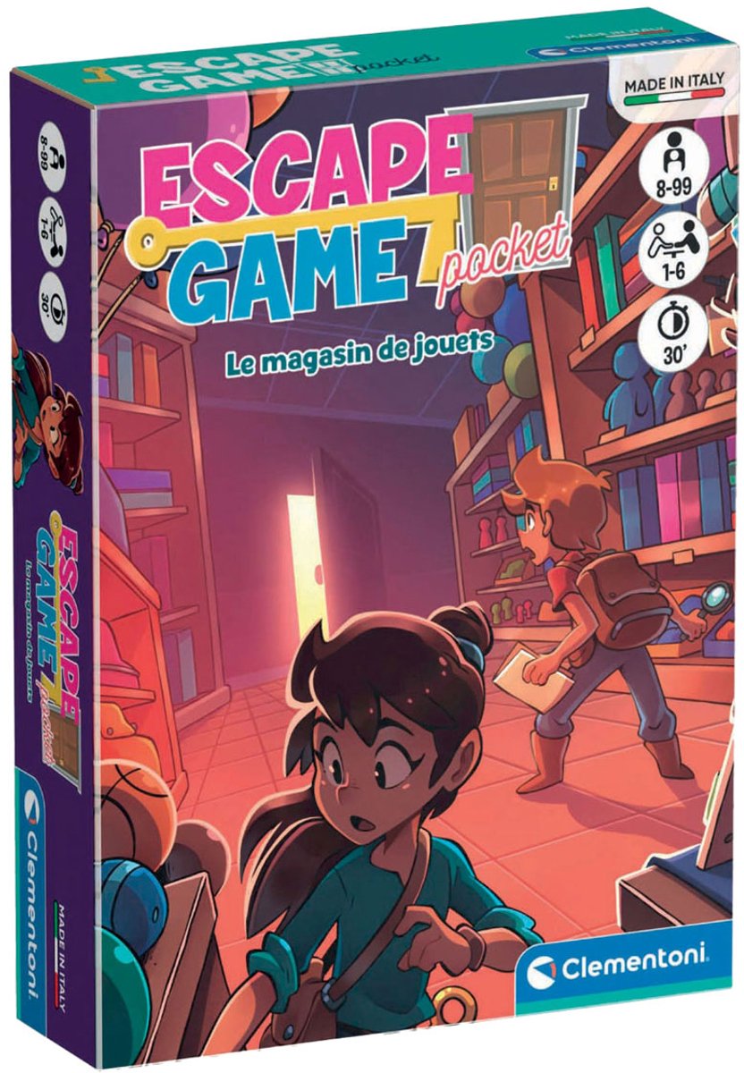Clementoni Escape Game Pocket Le Magasin de Jouets (francese)