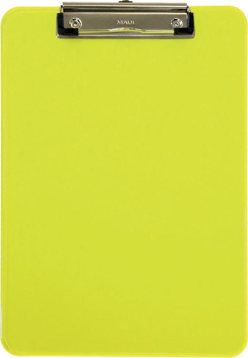 Portablocco Maul formato A4 giallo fluo trasparente