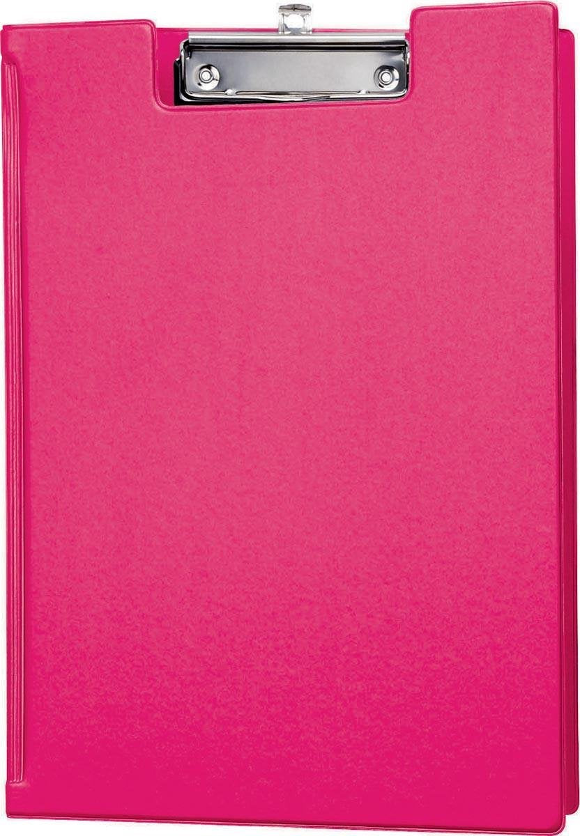 Maul klembordmap a4 staand + penlus neon roze