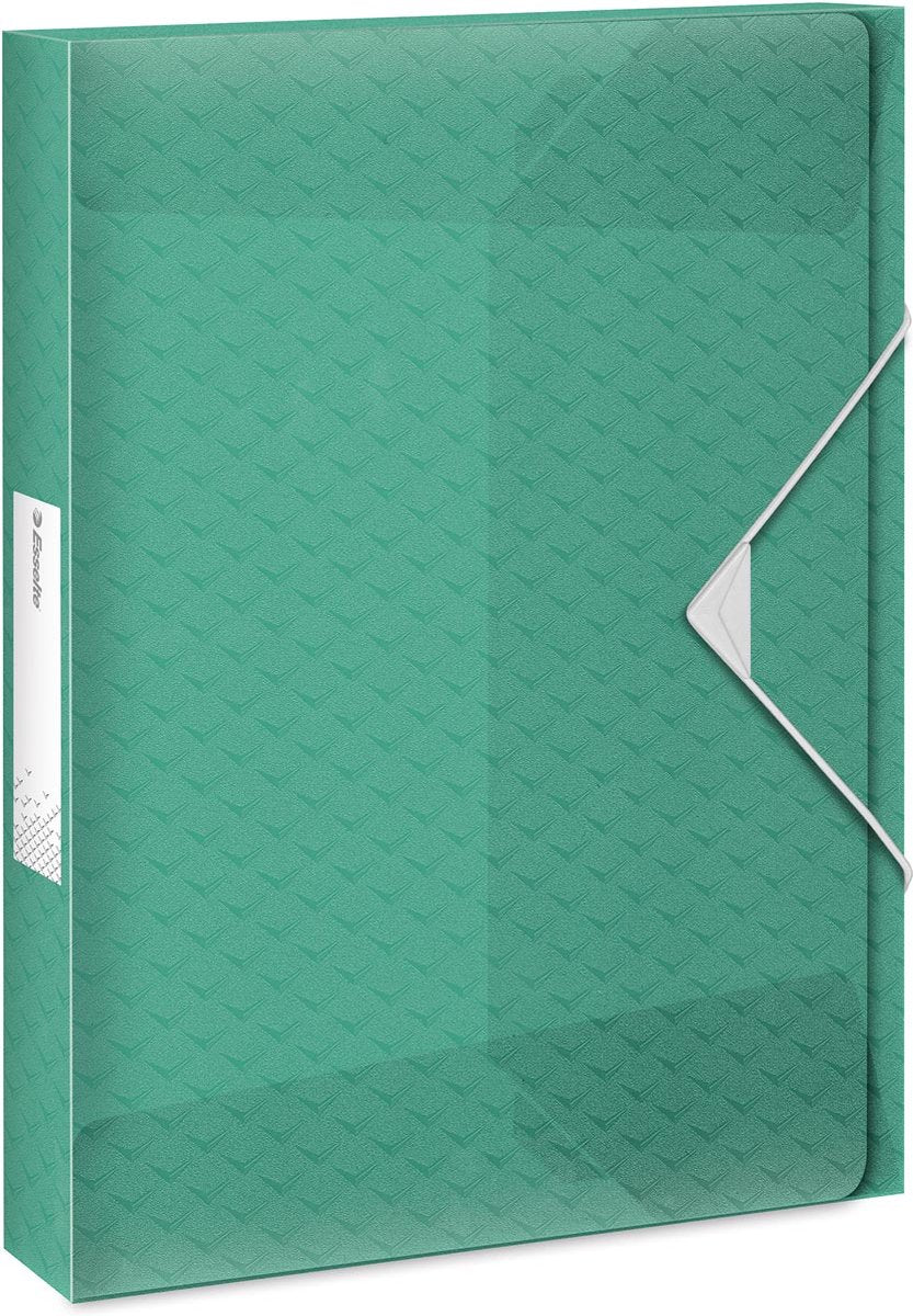 Esselte colour'breeze a4 documentenbox voor 200 vellen - dosiermap met een rugbreedte van 25mm - groen