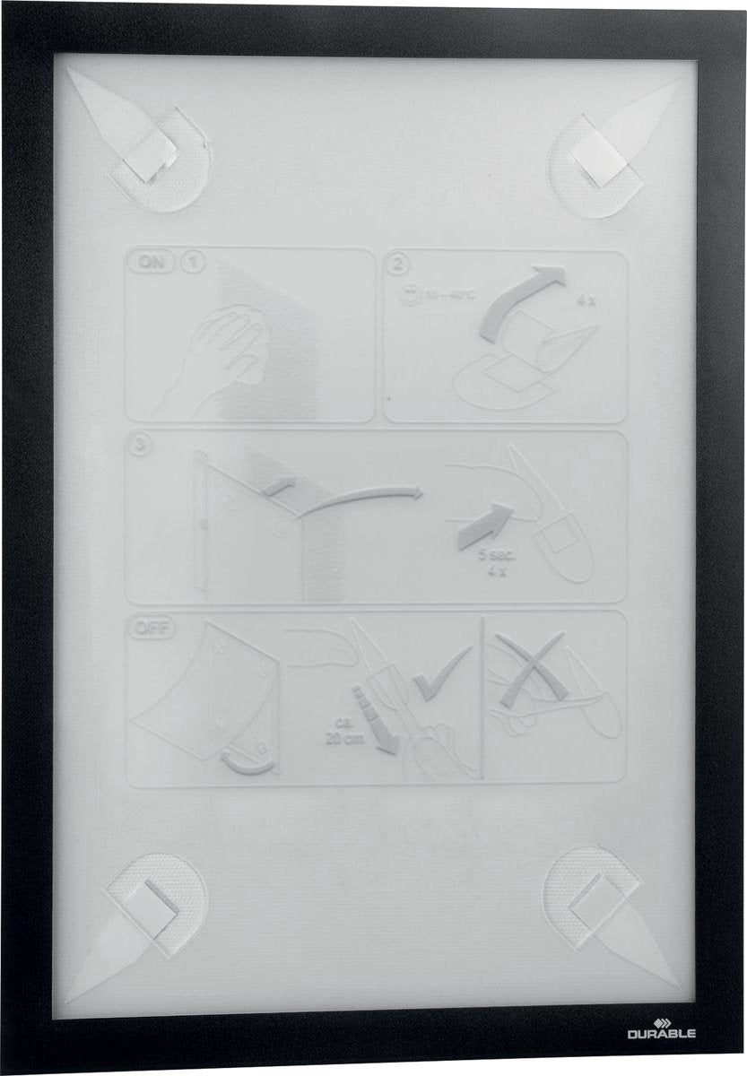 Porta documenti Durevole 484301 nero (l x a) 236 mm x 323 mm DIN A4 verticale, DIN A4 orizzontale