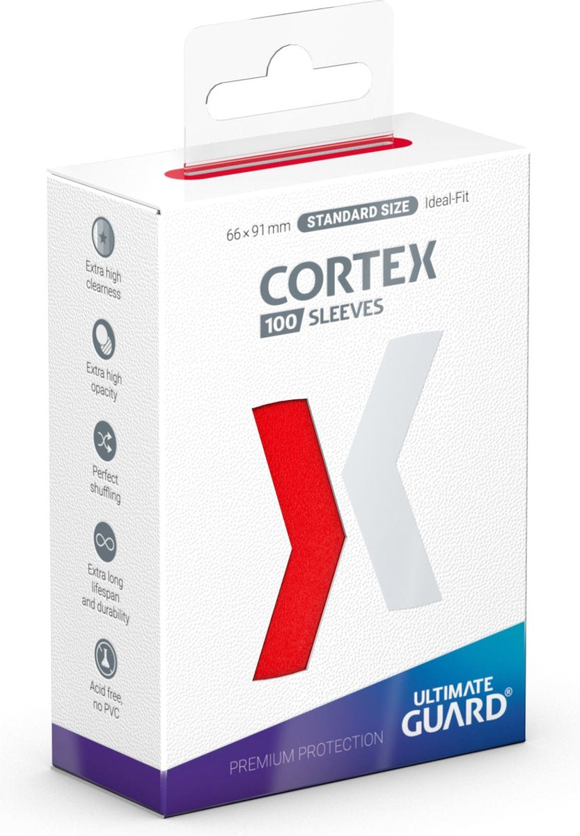 Mangas Ultimate Guard Cortex tamaño estándar (100) - rojo