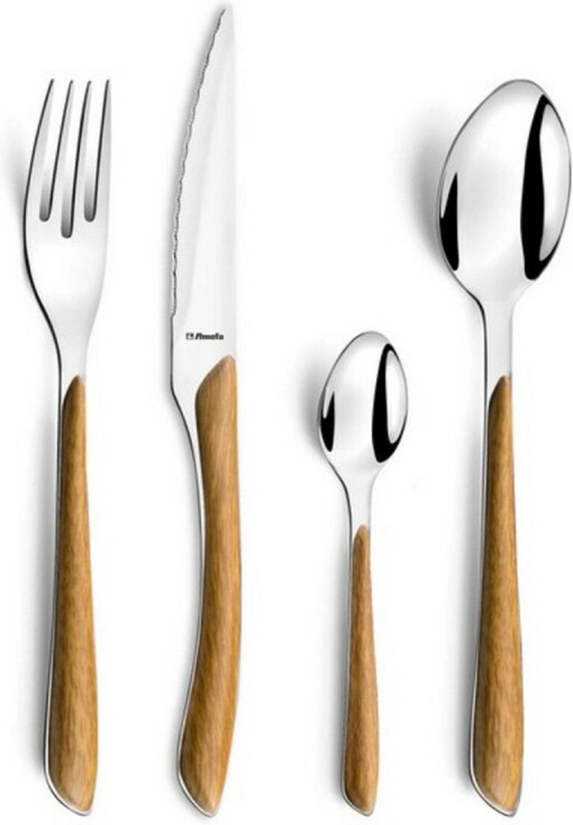 Set posate Amefa eclat - naturale - acciaio inossidabile - 24 pezzi