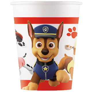 Paw Patrol listo para la acción vasos de papel 8uds 20 | 6 piezas