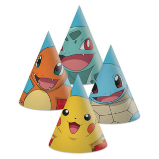 Cappelli di carta Pokemon 6 pezzi | 2 pezzi