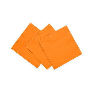 20 servilletas de papel de 3 capas 24x24 naranja | 4 piezas