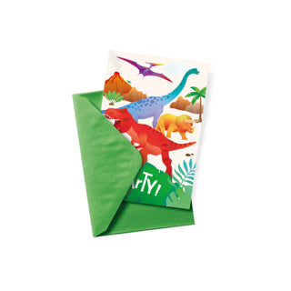 Tarjetas de invitación de dino