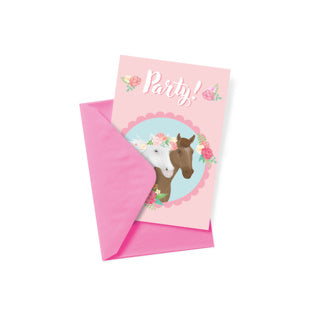 Tarjetas de invitación de caballos