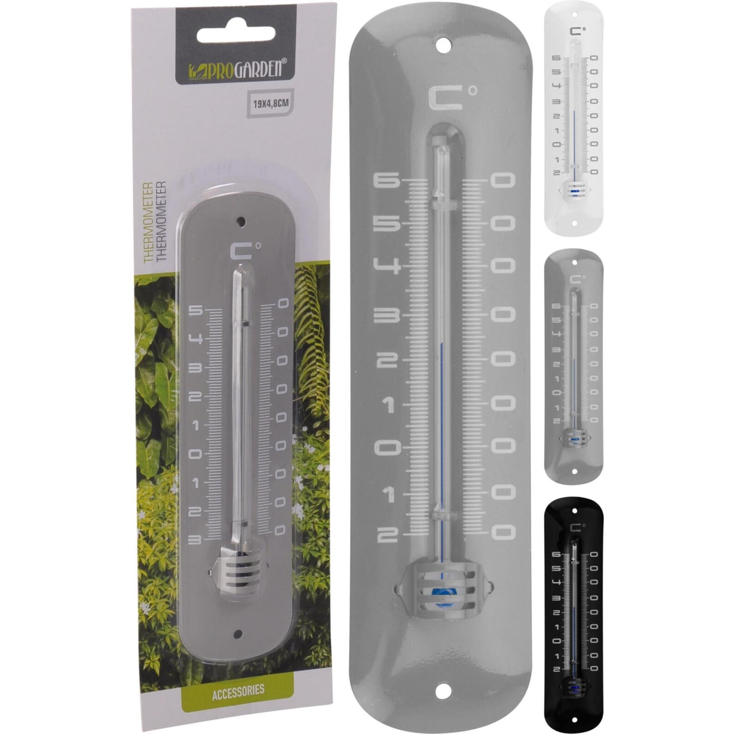 Termometro da giardino professionale in metallo 19 cm
