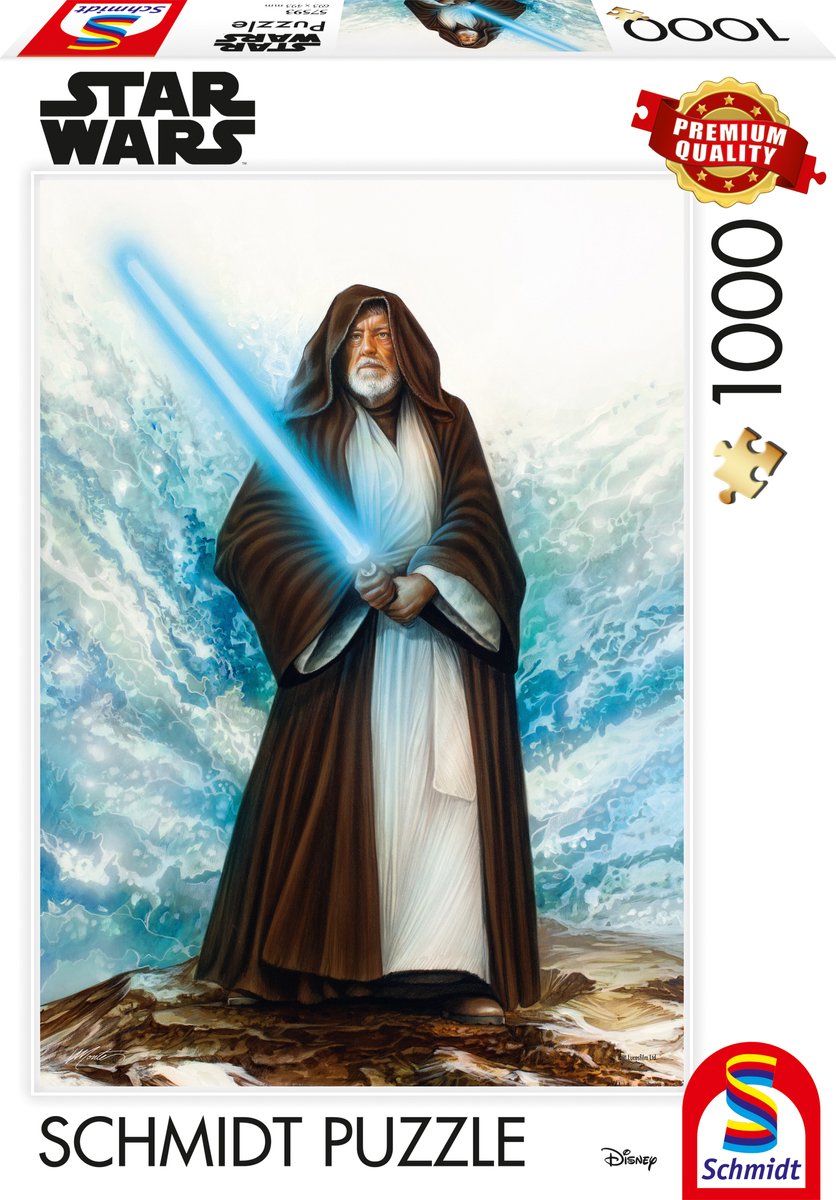 Schmidt Star Wars Puzzle Il Maestro Jedi 1000 Pezzi Monte Moore.