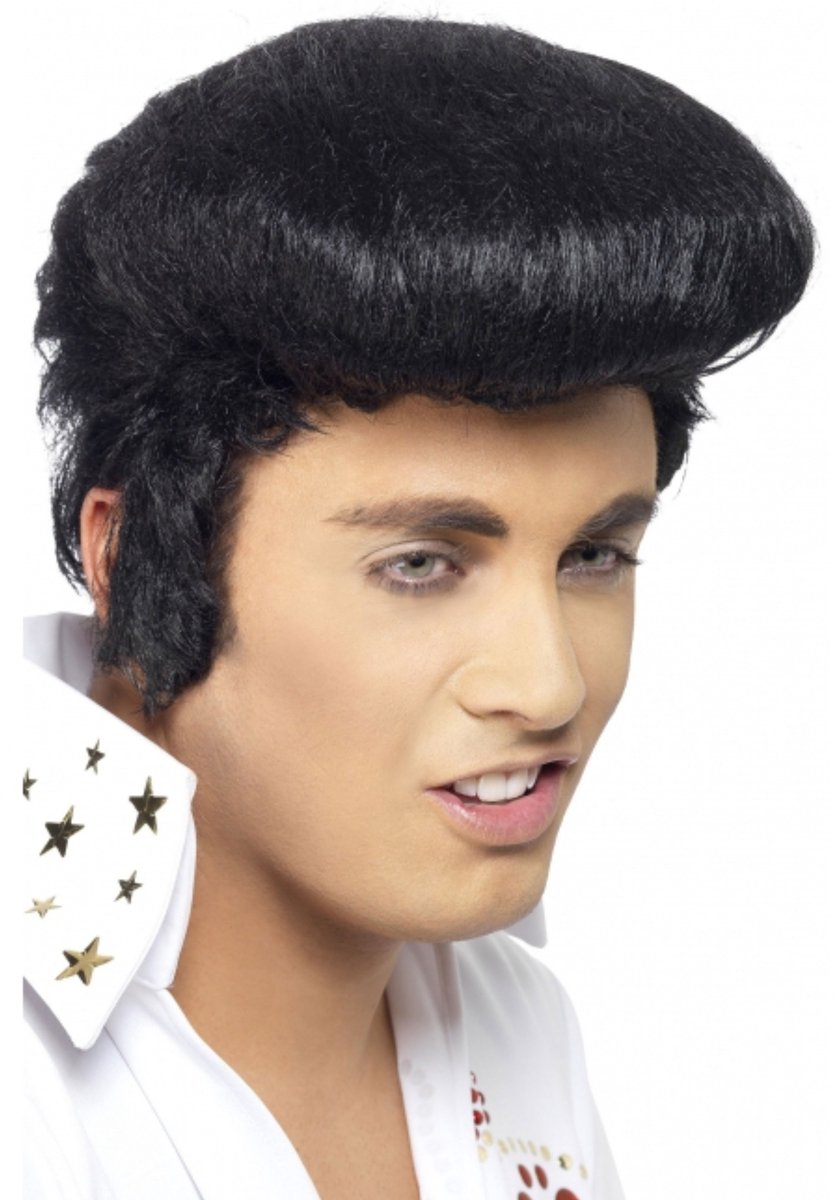 Vegaoo elvis™ pruik voor volwassenen - verkleedpruik - one size