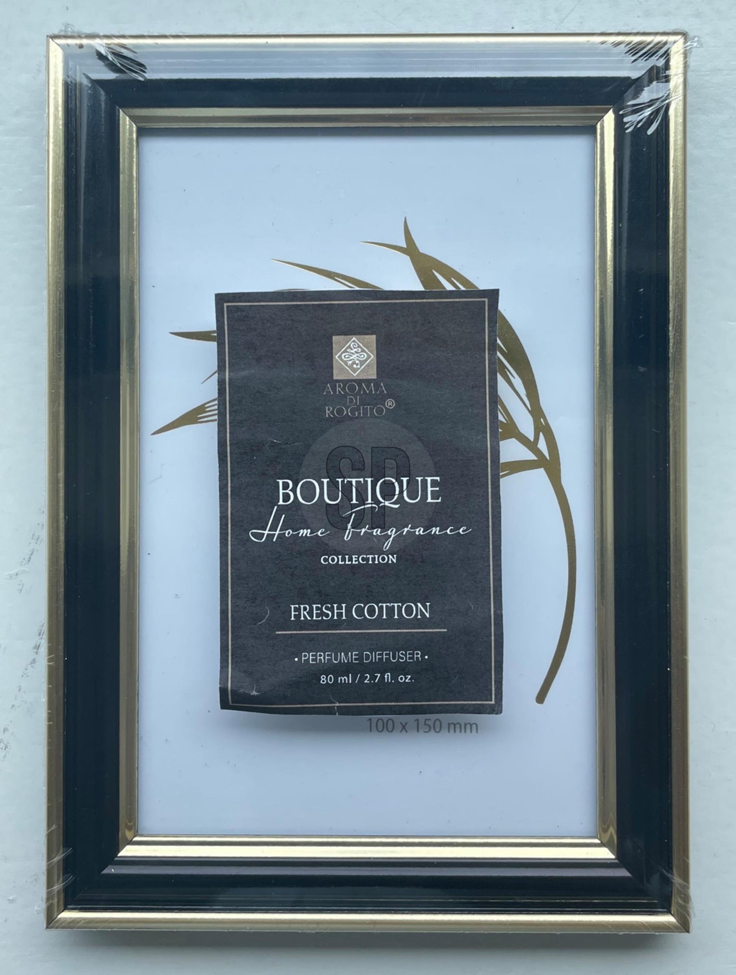 Cornice per foto home styling plastica nero oro 15x20 cm