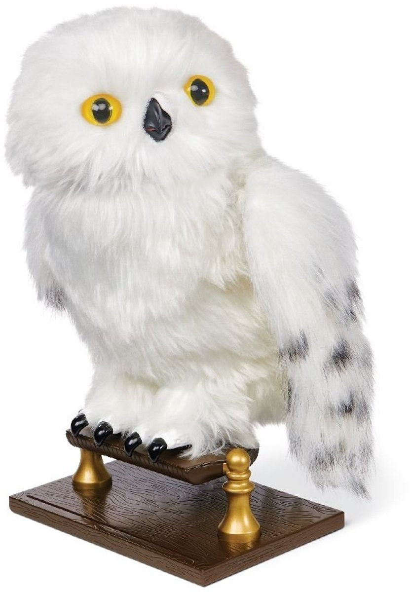 Wizarding world harry potter - interactieve uil hedwig - 27cm - met geluiden en bewegingen