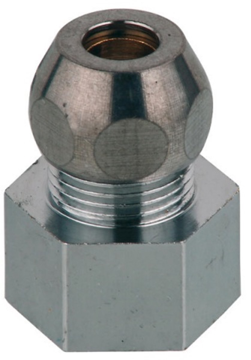 Kirchhoff ms knelfitting-nippel - chroom - 1 2 bi x 8 mmq