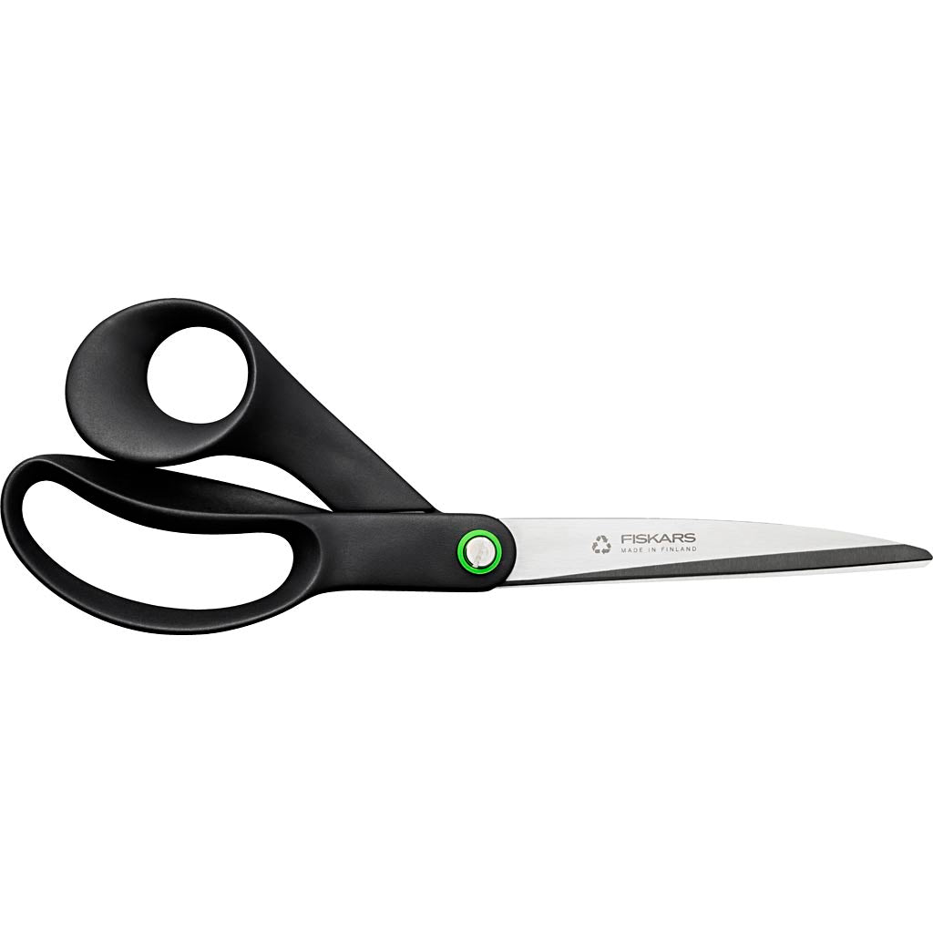 Forbici universali Fiskars, l: 24 cm, per destrimani, nere, 1 pezzo