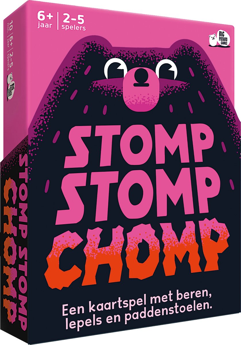 Asmodee stomp stomp chomp – spannend actievol bordspel voor het hele gezin