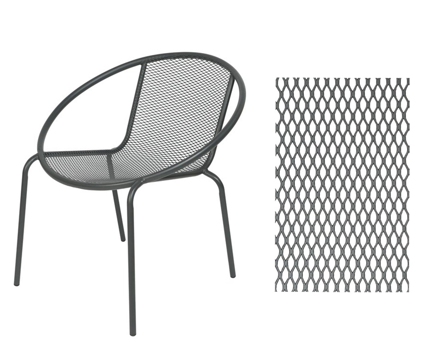 Set da balcone Decoris vigo antracite