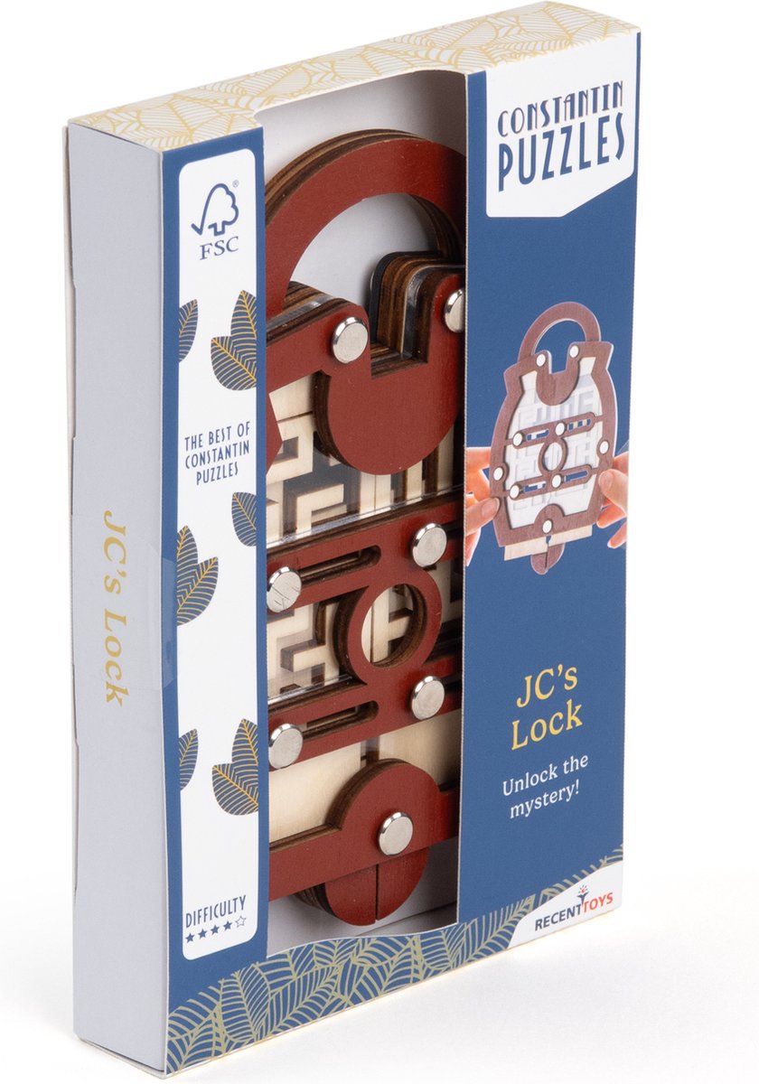 Giocattoli recenti Il puzzle cerebrale con serratura di JC