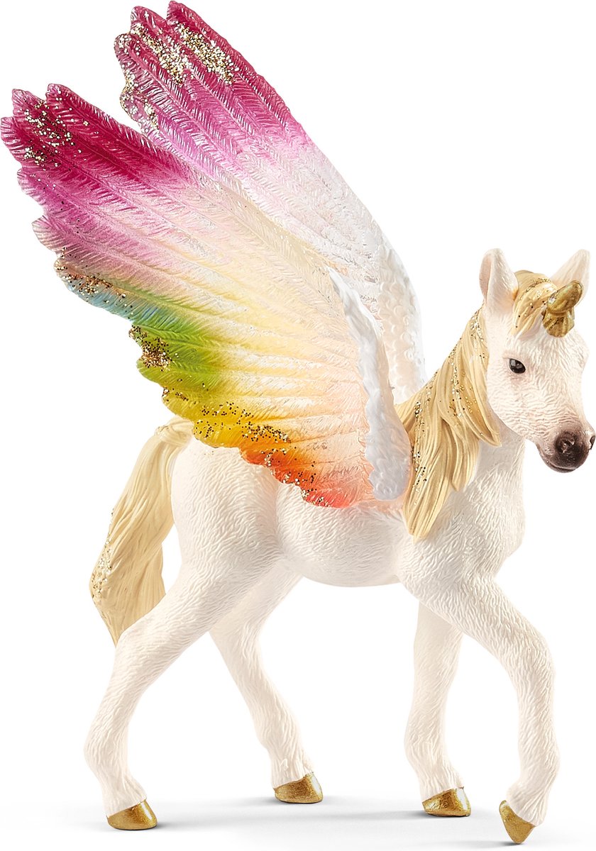 Schleich bayala potro unicornio arcoiris alado 70577