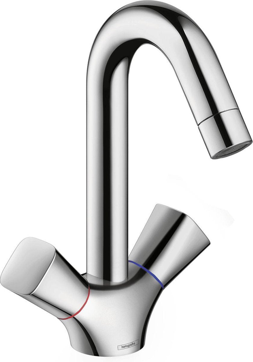 Rubinetto lavabo Hansgrohe Logis 180 con piletta cromo 71222000