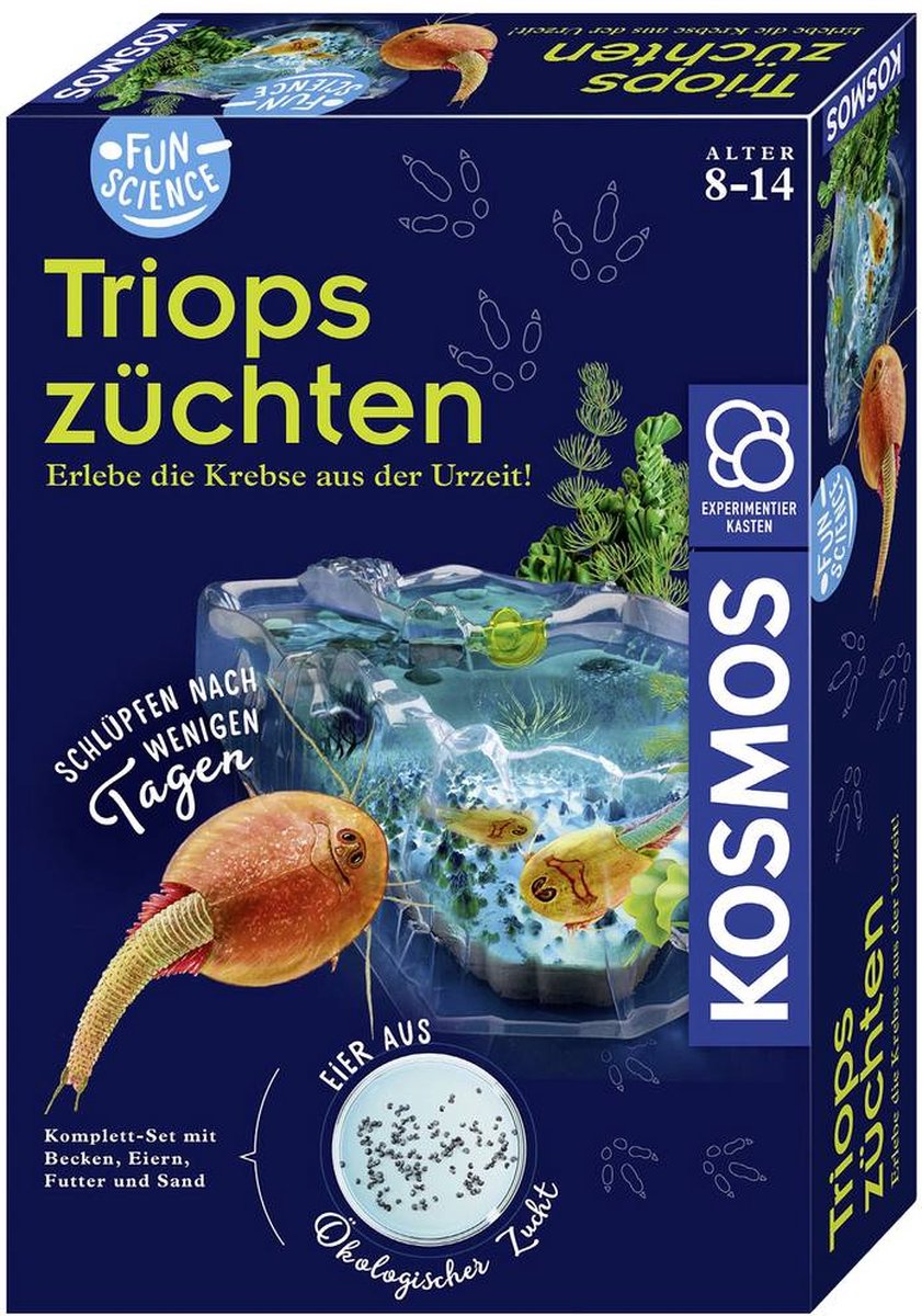 Kosmos 637231 caja de experimentos fun science triops züchten a partir de 8 años