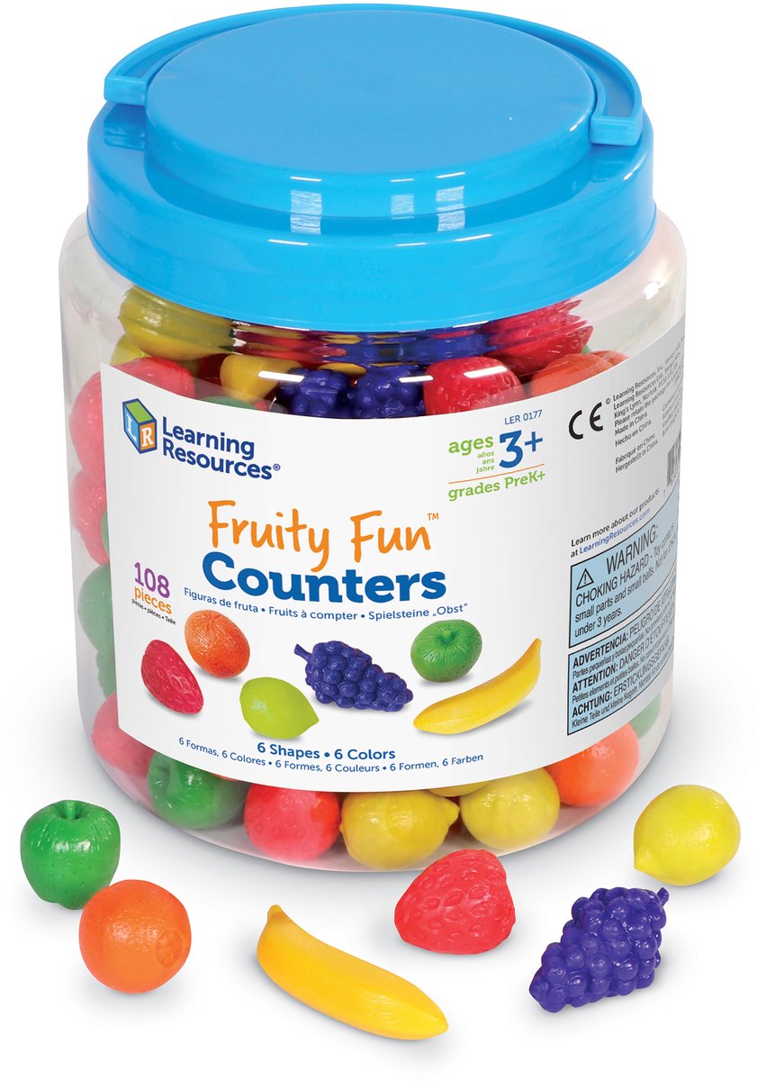 Risorse didattiche contatori Fruity Fun™ (set da 108) - 1+