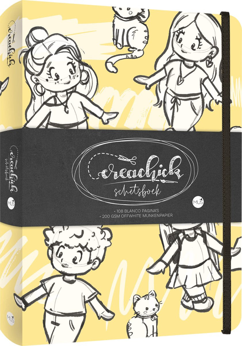 Cuaderno de bocetos Kluitman creachick amarillo
