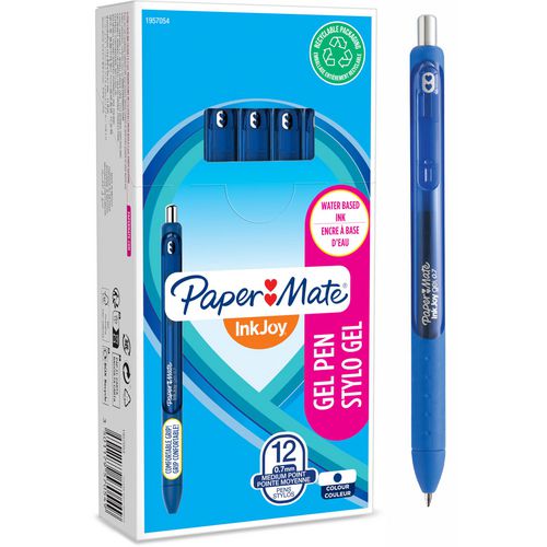 Bolígrafo de gel papermate inkjoy azul 0,7mm