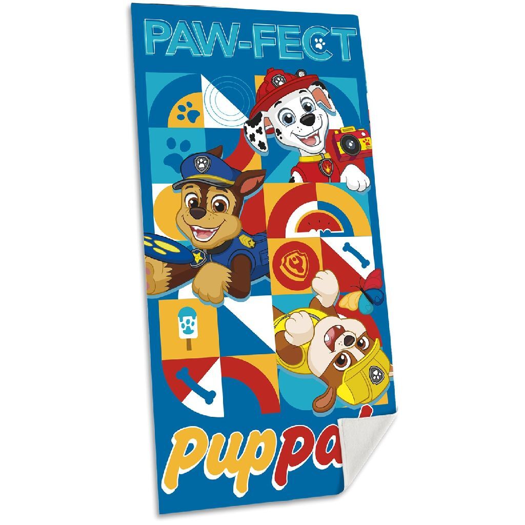 Telo mare Paw Patrol 70x140 cm in cotone