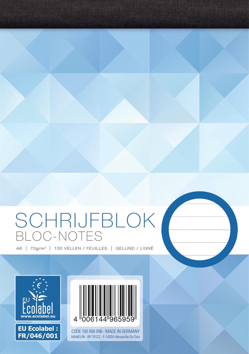 Blocco note Work Work 5 a righe A6 da 100 fogli