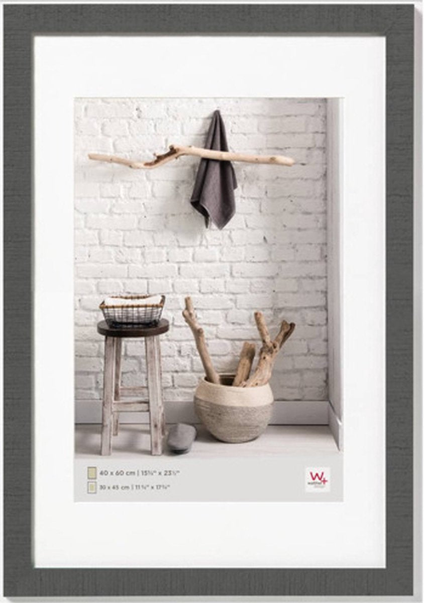 Walther home - marco de madera - tamaño de foto 40x60 cm - gris