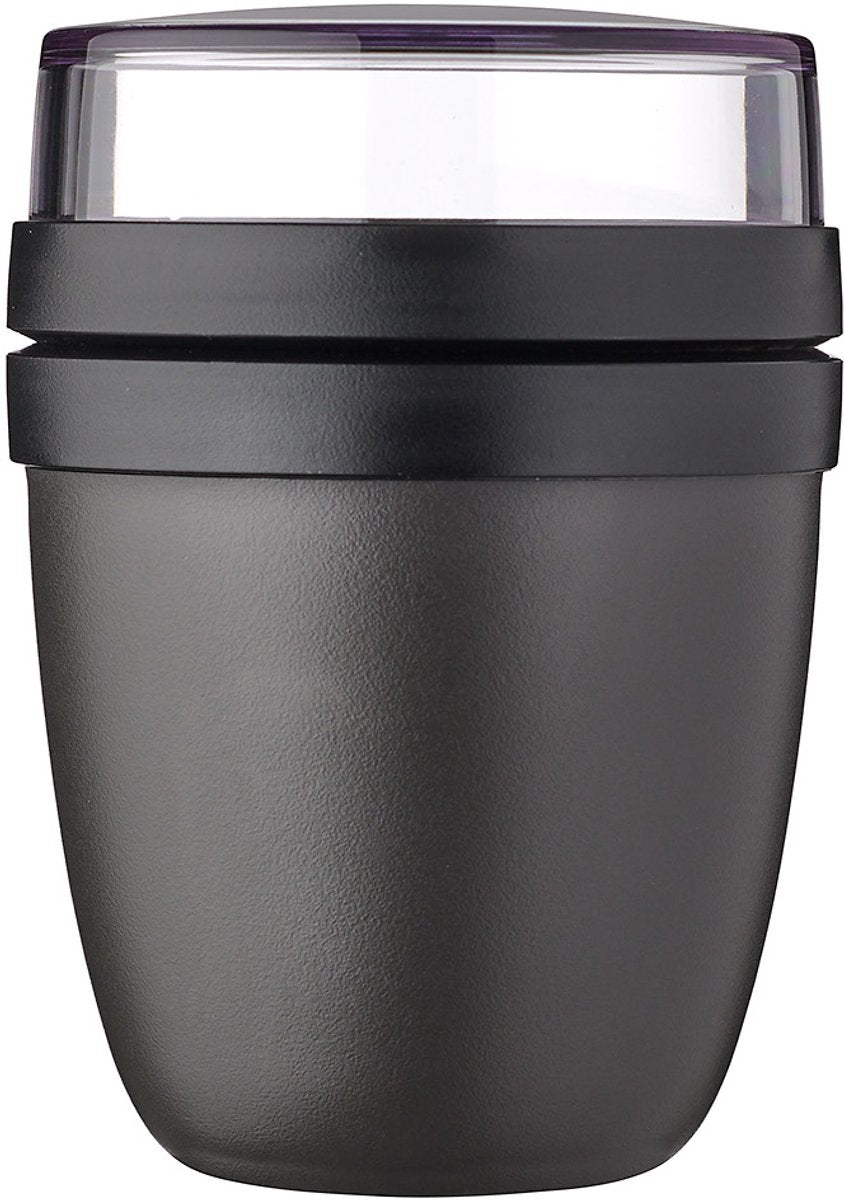 Mepal pranzo ellisse mini nero nordico
