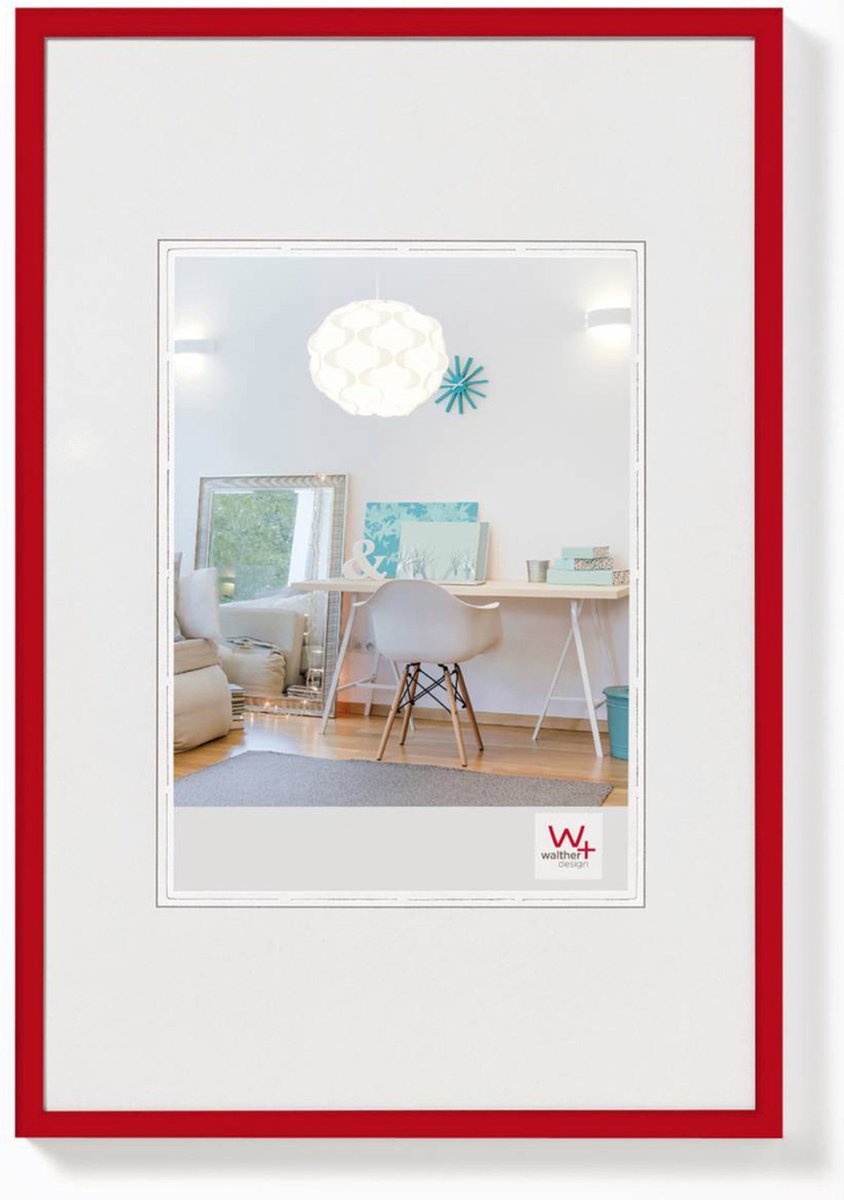 Walther new lifestyle - cornice in plastica - misura foto 30x45 cm - rosso