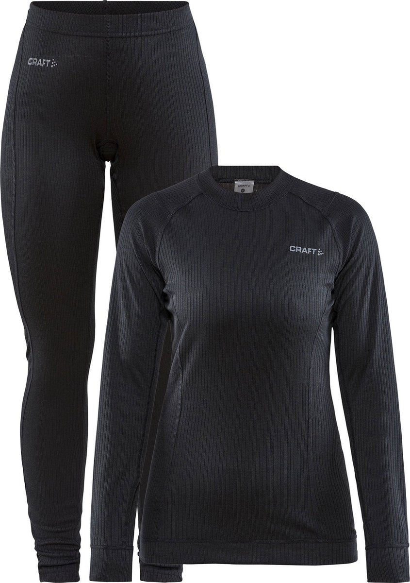 Craft core dry baselayer thermoset dames - zwart - maat s