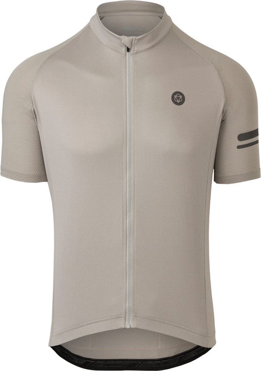 Maglia da ciclismo Core essenziale da uomo grigio elefante