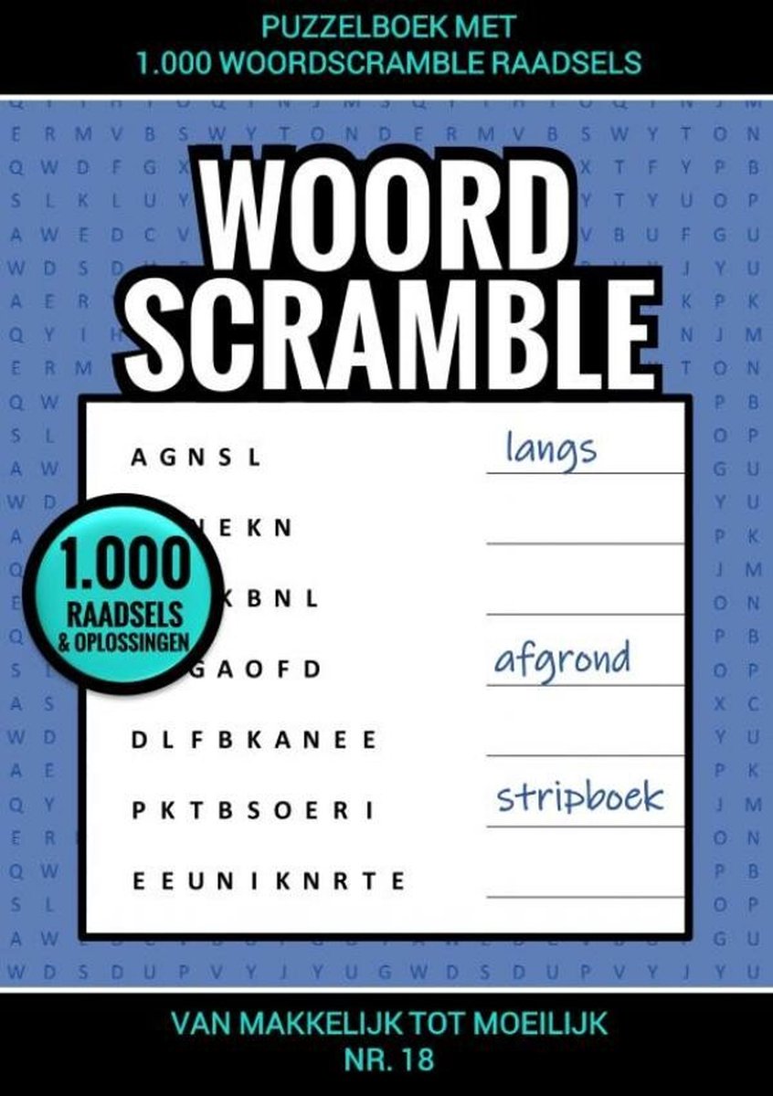 Libro puzzle Brandless Sans Marque con enigmi da 1.000 parole - n. 18