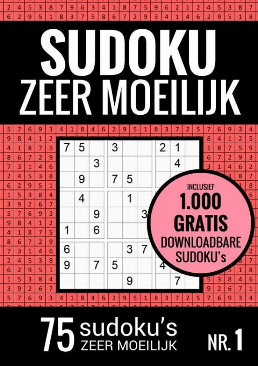 Sudoku senza marchio molto difficile - libro di puzzle: 75 sudoku molto difficili per adulti e anziani