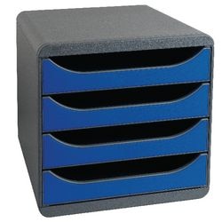 Big-box iderama met 4 laden zw blauw