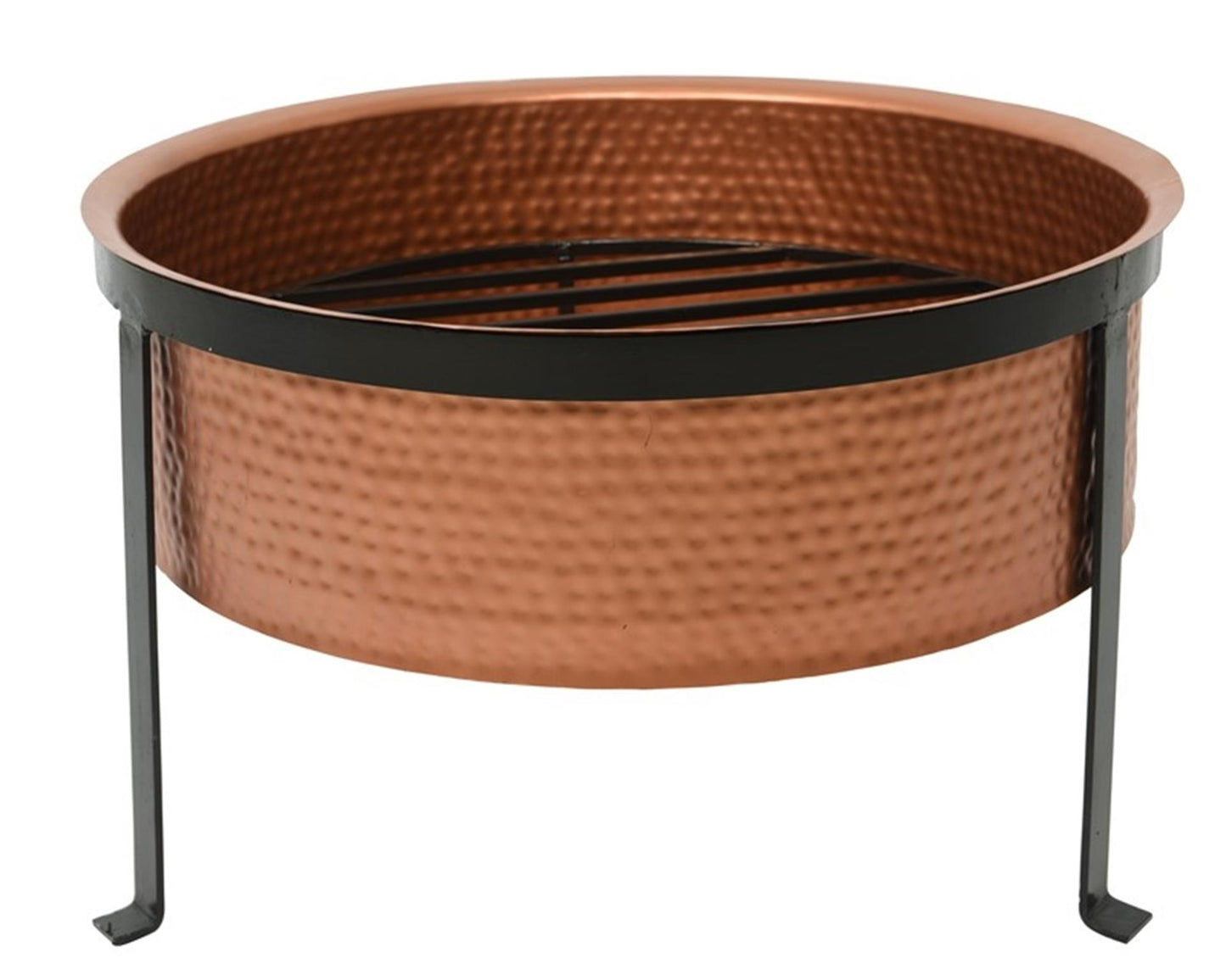 Brasero Decoris aspecto cobre con soporte (acero) 56x37