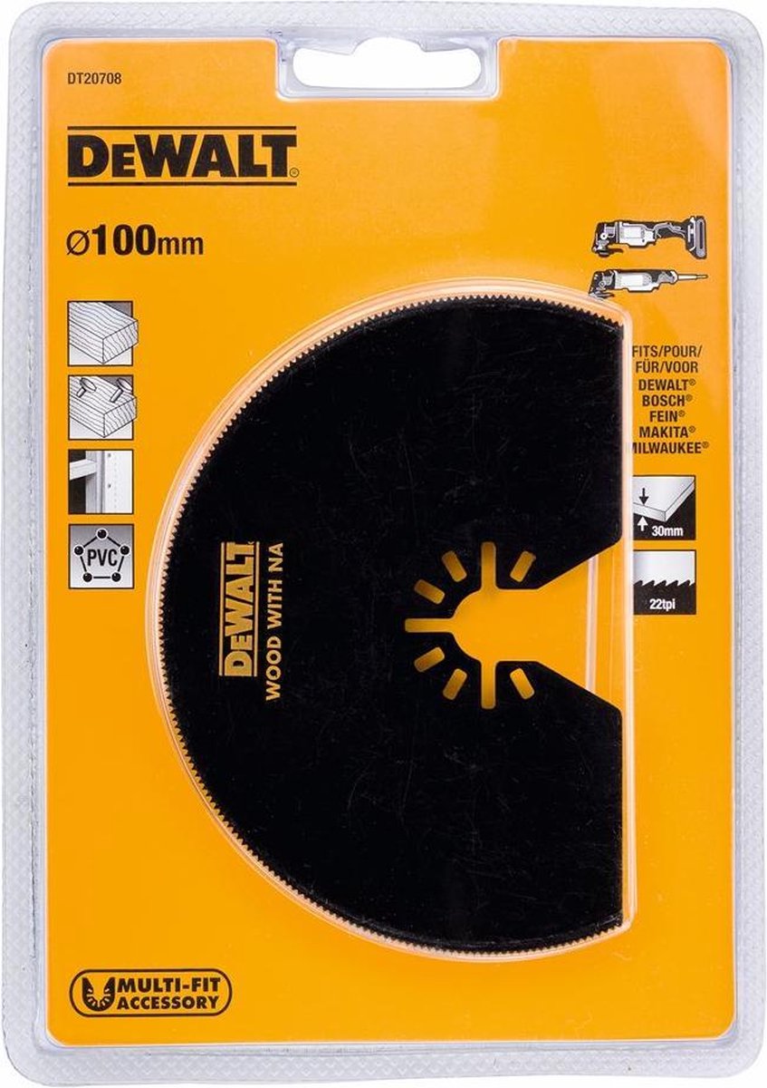 Lama per sega segmentata Dewalt dt20708 piatta 102 mm.